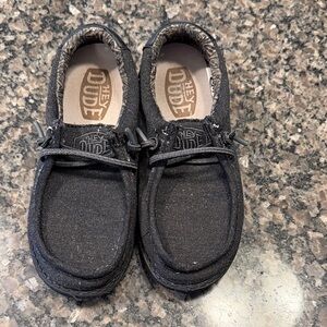 Hey Dude Kids Charcoal Moccasins